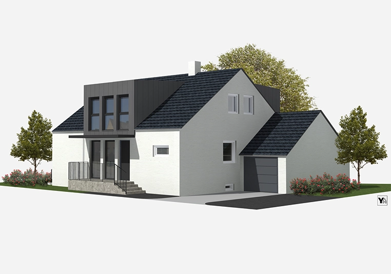 Einfamilienhaus Umbau Sanierung EDI-Haus Typ Neumünster_Front